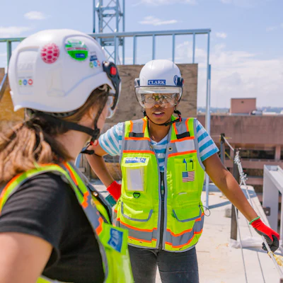 All Clark new hires, including office personnel, go on a jobsite walk-through with a safety professional. “Whether you’re a company veteran or its your first week on the job, you have the authority and responsibility to stop anyone on the jobsite who is doing something unsafe,” Manning says. “When it comes to safety, there is no rank.”