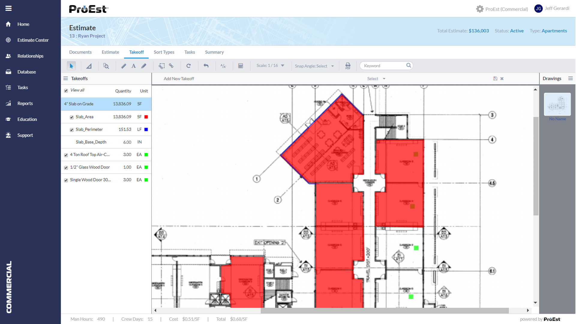 Takeoffs are essential to a professional bid. Determining necessary quantities is a painstaking process repeated with each design change, but it can be done with ease using model-based estimating software.