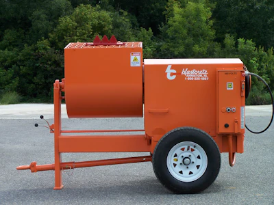 Blastcrete Equipment’s Refractory Paddle Mixer combines as much as 500 pounds of refractory castable, mortar or grout in less than two minutes.