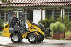An electric motor built into the drive system of the Wacker Neuson WL20e ensures high performance and tractive force can be achieved.