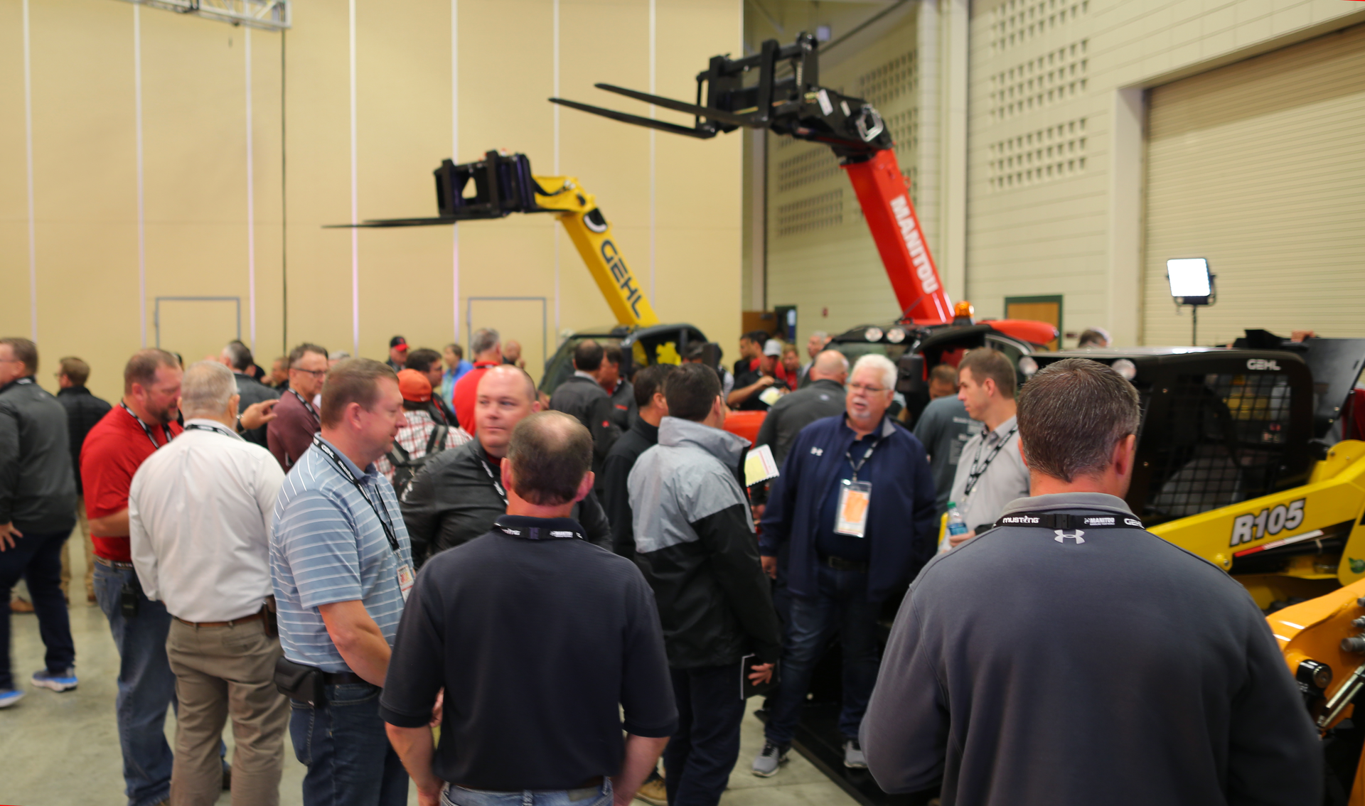 Manitou introduced new products ranging from skid and track loaders to telehandlers and mobile elevated work platforms.