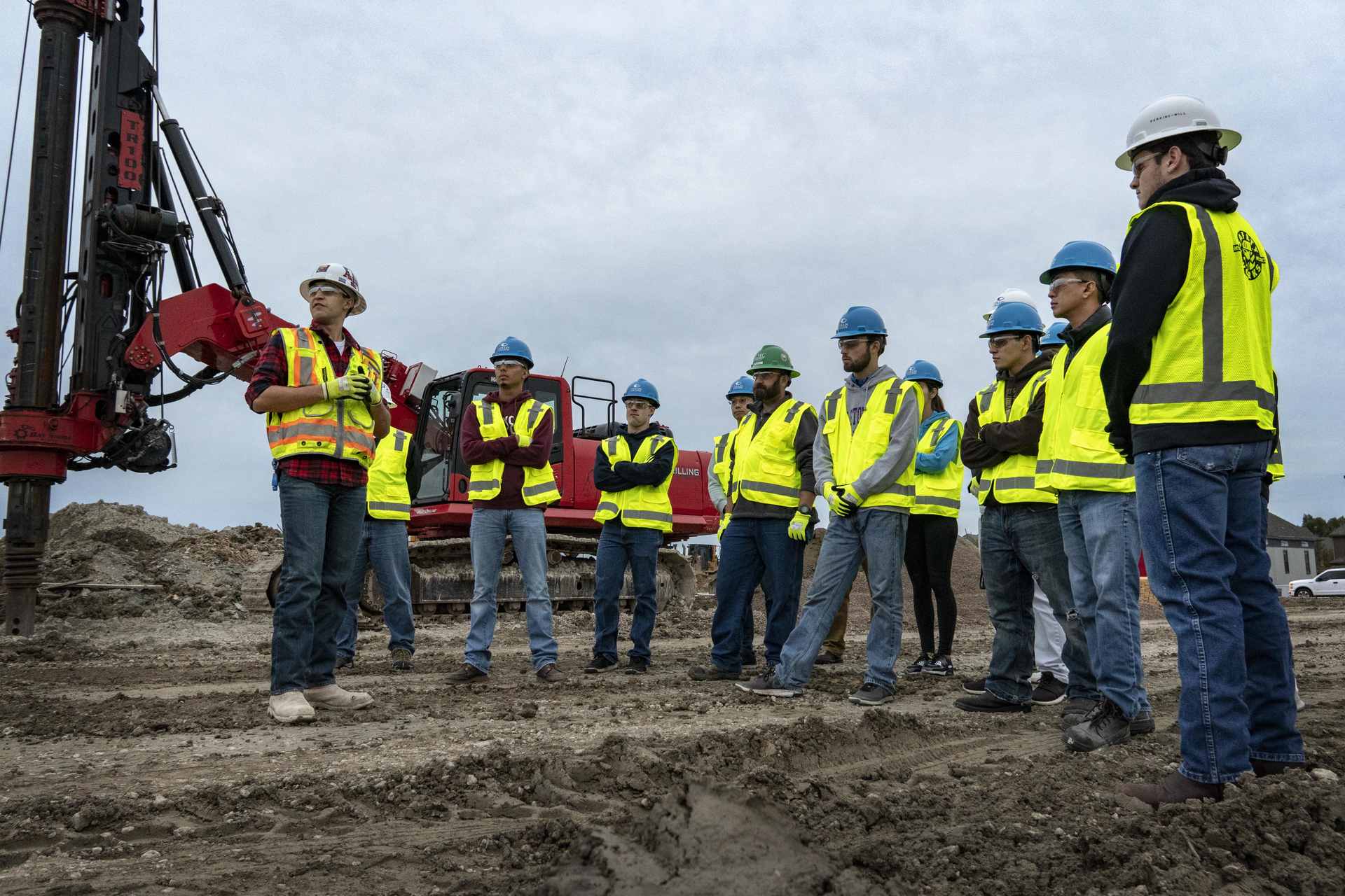 Students of Collin College's construction management program.