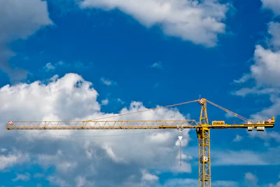 Blue Sky Clouds Construction 259940