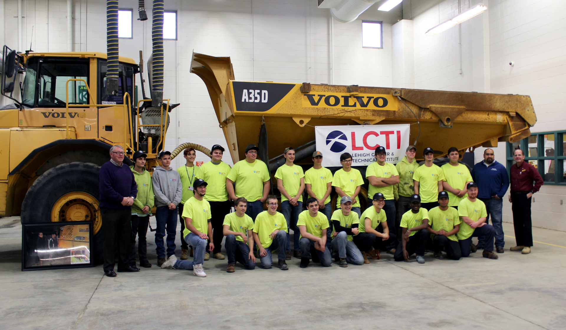 Volvo Career Tech School Receives Gold Rush Haul Truck
