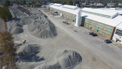 Aeriel view of AeroAggregates U.S. plant.