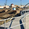 Hilmerson Safety Services' engineered guardrail system in use on a construction jobsite.