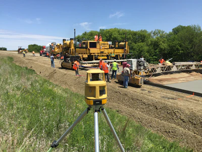 Topcon Positioning Systems offers a 3D paving capability through its Millimeter GPS paver system. According to Topcon, the product is the world’s first GPS-based millimeter accurate control for pavers.