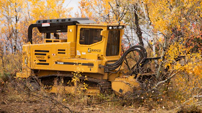 Rayco T415 Forestry Mulcher And Hydra Stumper Action