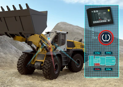 The integrated tire monitoring system helps increase the lifetime of tires