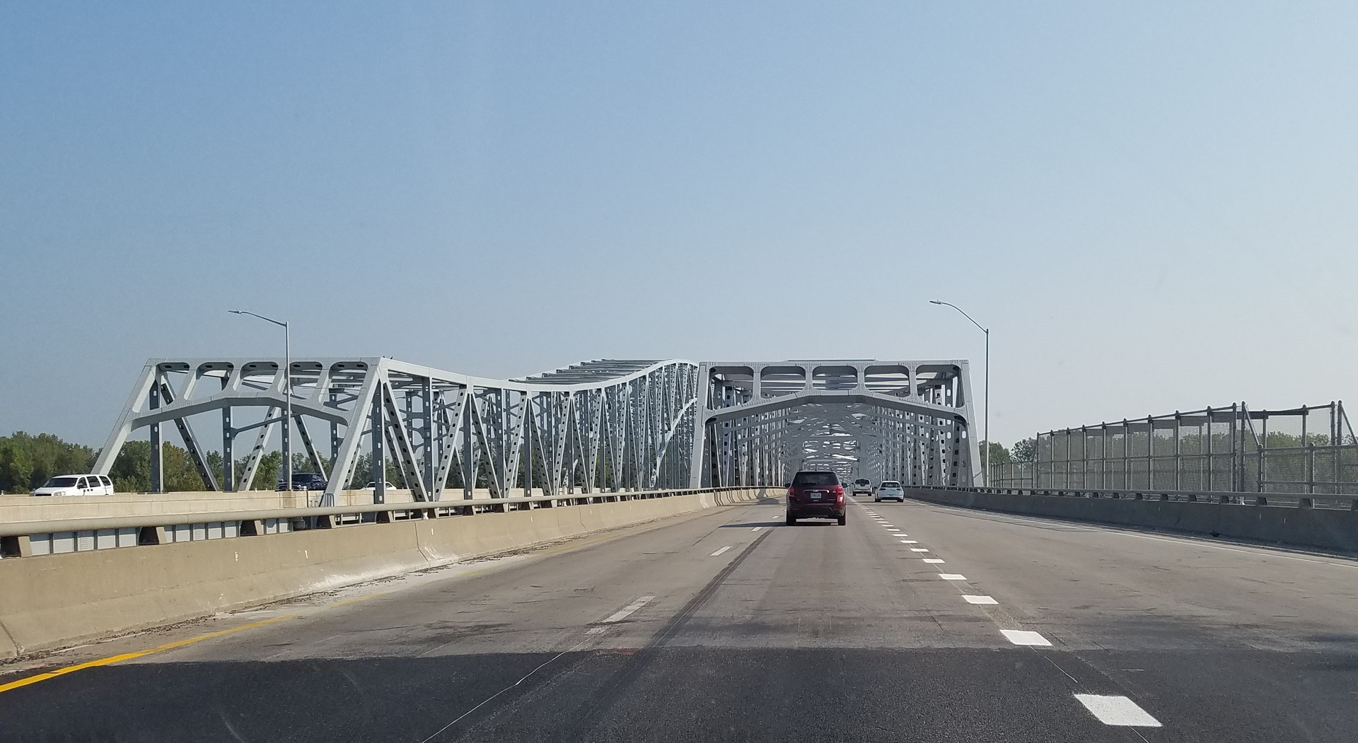 Double Bridge Metal Bridge Missouri River Bridge 1467344
