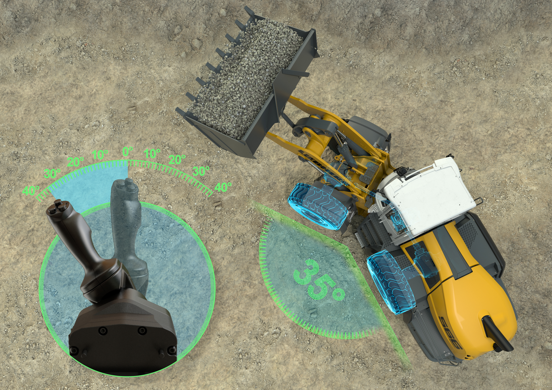 Liebherr Joystick Steering For Wheel Loaders 300dpi