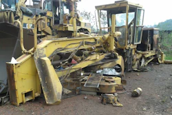 Caterpillar 16H before rebuild
