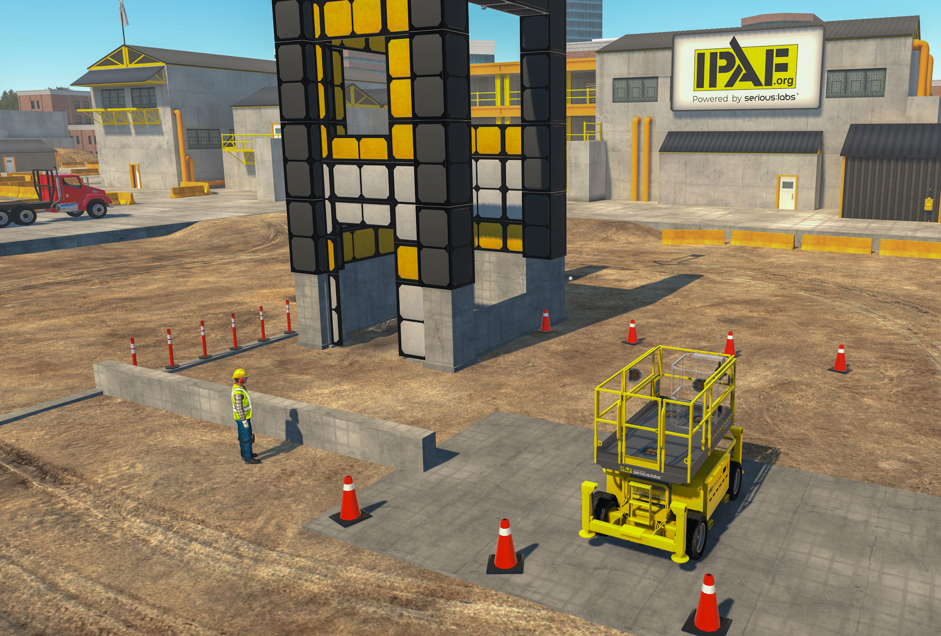 Screenshot of a PAL+ VR simulation