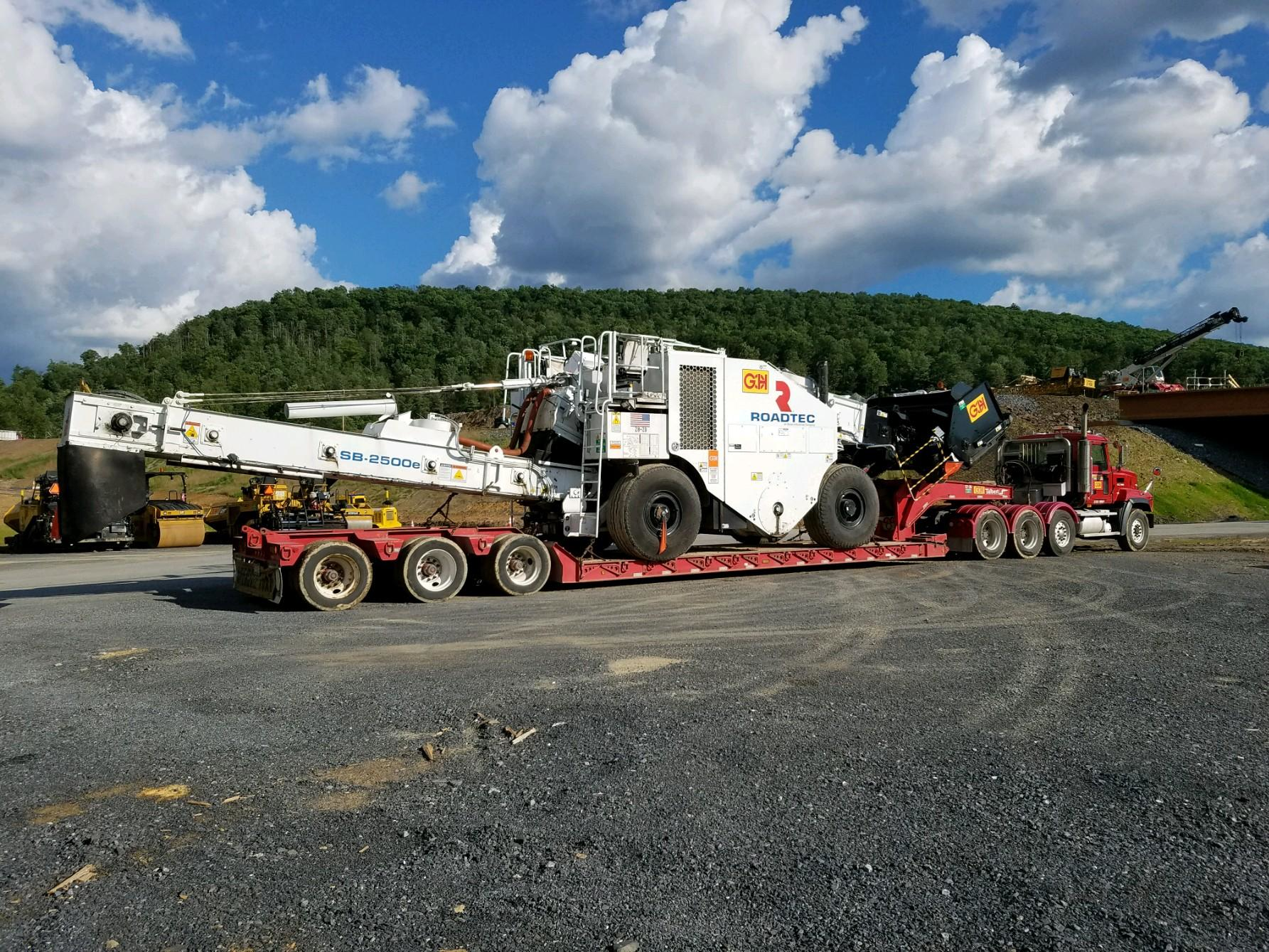 Variables to consider when selecting the right trailer for hauling paving equipment include trailer weight and dimensions, capacity rating, load configurations and federal and state regulations.