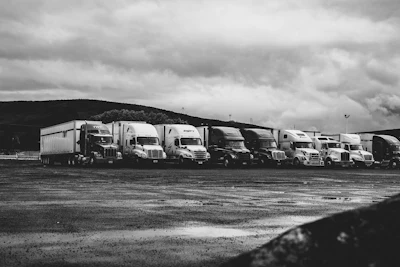 18 Wheelers Big Rigs Black And White 2348359