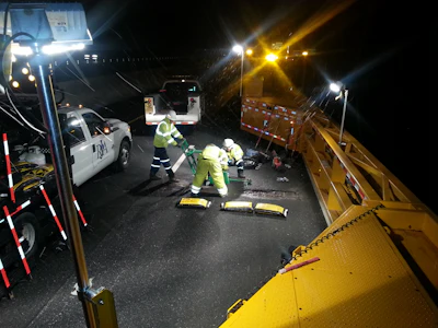 Mobile barriers were designed to keep workers safe in work zones but are not being widely used due to the Proprietary Products Rule.