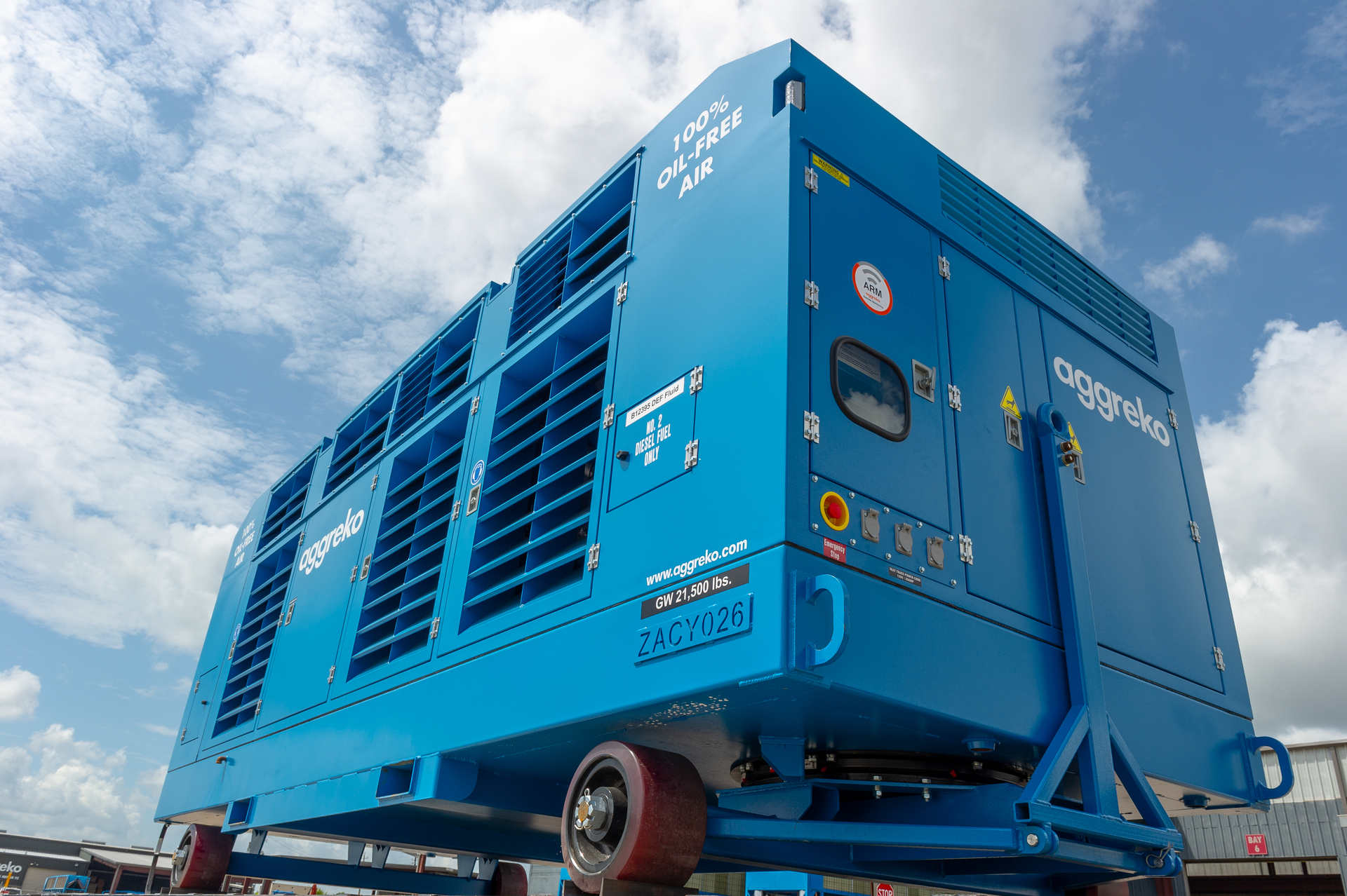 Aggreko has taken a sustainable approach to re-fleet its oil-free air (OFA) compressors.