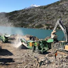 The work site was next to a lake which required environmental protection measures to be put in place and was constantly monitored for compliance.