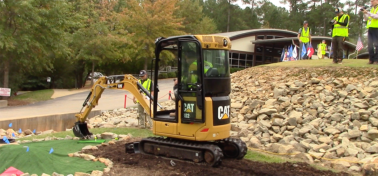 Operators competing in the North America Regional semi-final of the Caterpillar Global Operator Challenge.