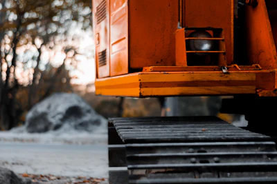 Blurred Background Close Up Construction Machinery 1139553