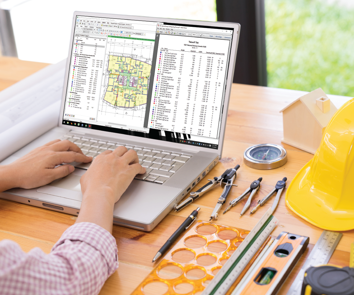 On Center’s On-Screen Takeoff (OST) and Quick Bid software efficiently creates more accurate bids and take-offs that are synced with one another.