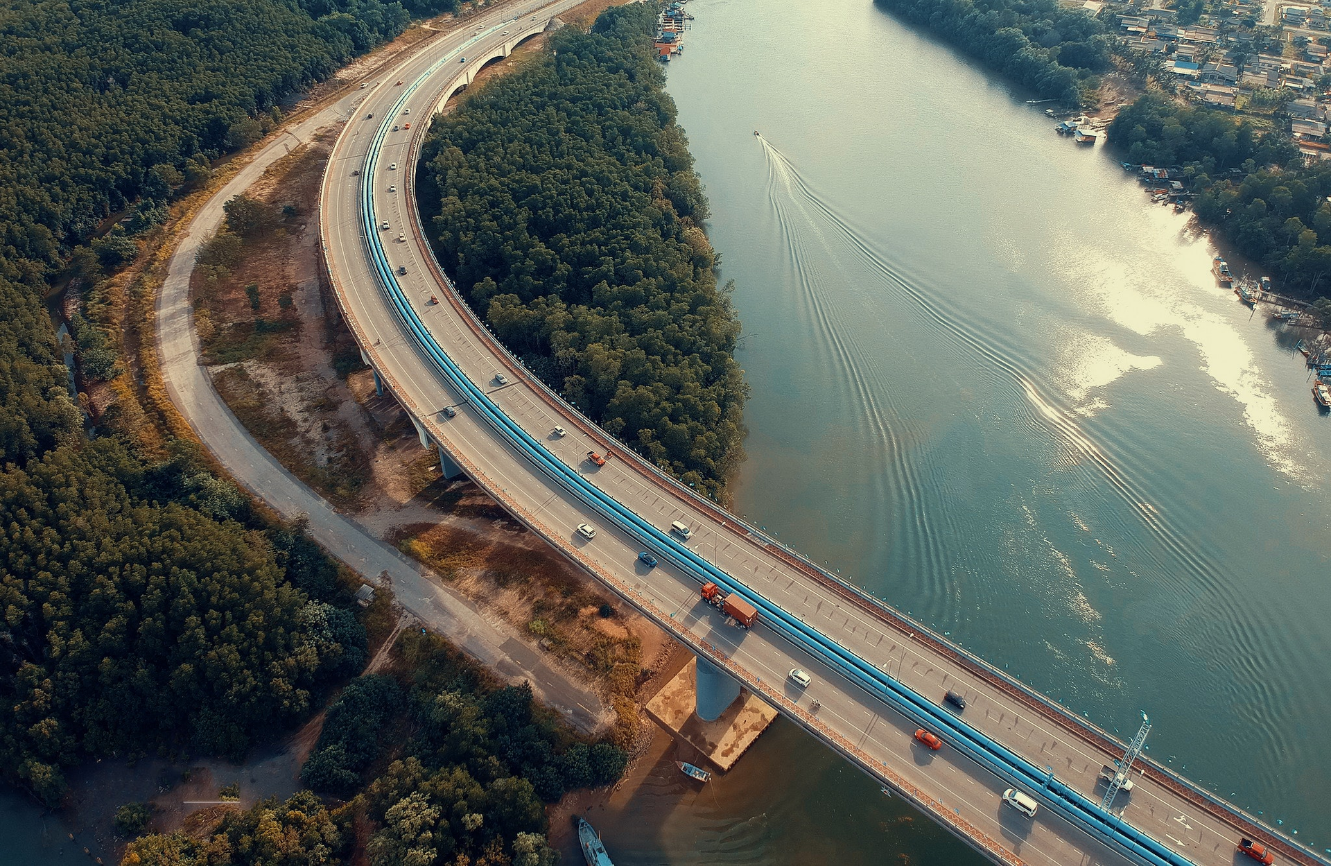 Aerial View Photography Of Bridge Near River 1045844