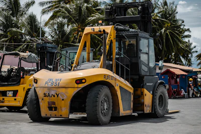 Photo Of Parked Yellow Forklift Truck 2523921