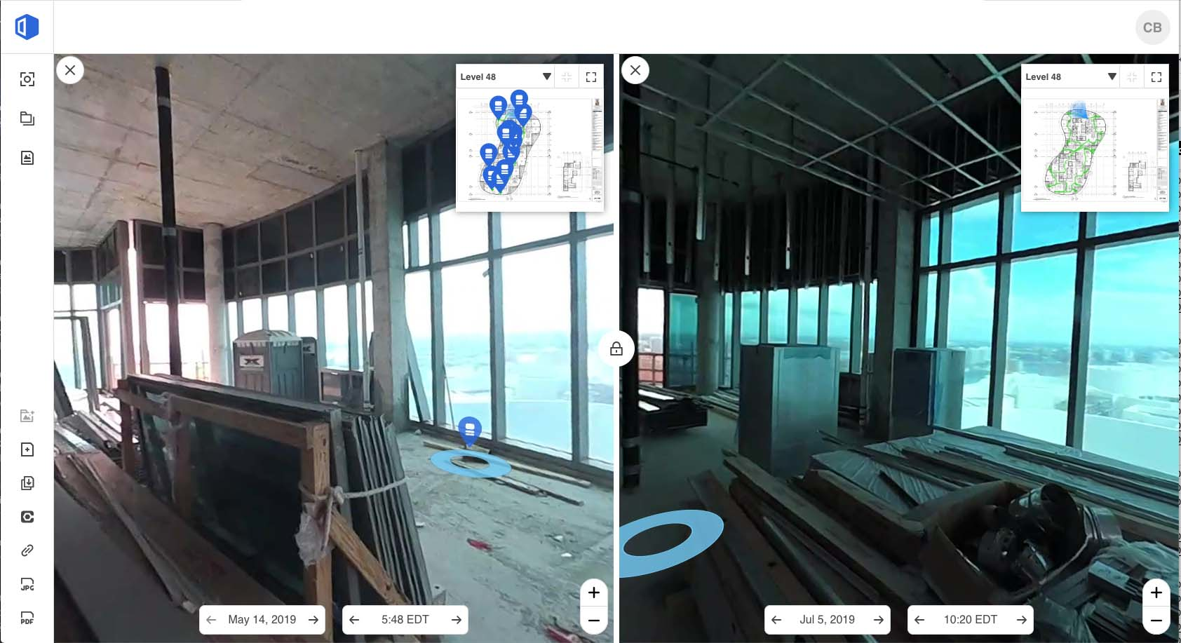 Through the use of OpenSpace, Suffolk Construction can easily record project data that can be shared with other stakeholders.