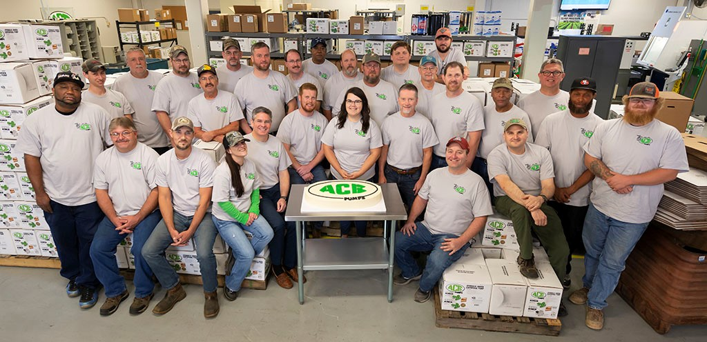 Employees of Ace Pump Corporation in Memphis, TN recently gathered around a special birthday cake in honor of the company’s 75th anniversary. Ace was founded in 1945 and continues today as a member of the Annovi Reverberi Group of companies.