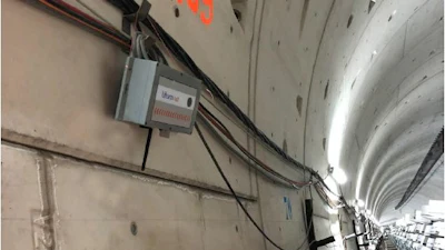 Router installed in the tunnel.