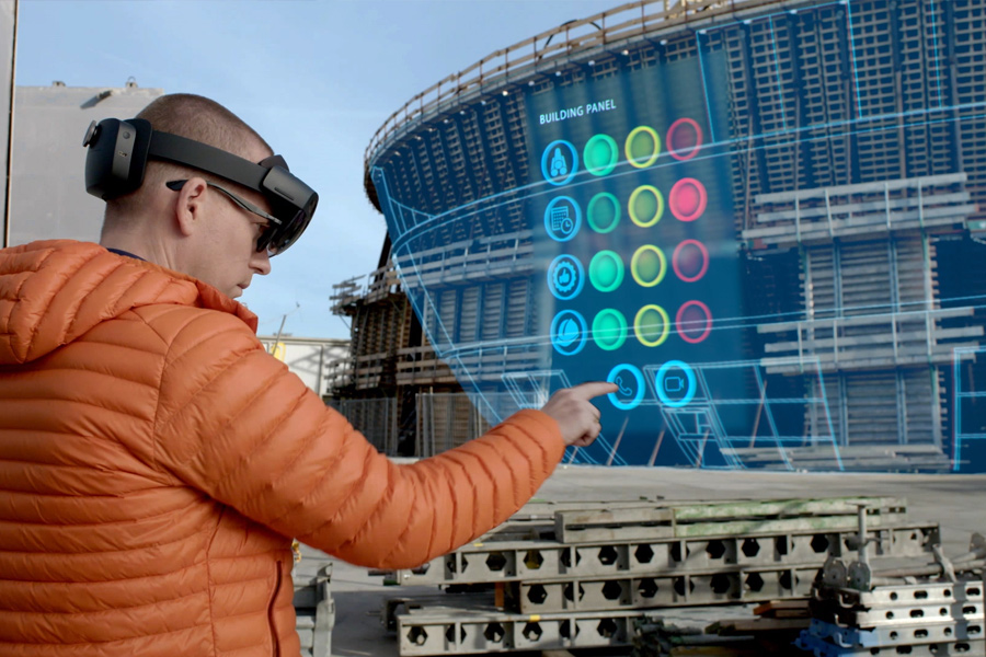 Bentley offers SYNCHRO XR, an app designed for visualizing 4D construction digital twins using the Microsoft HoloLens 2, a self-contained holographic computer that enables hands-free, heads-up interaction with digital model.