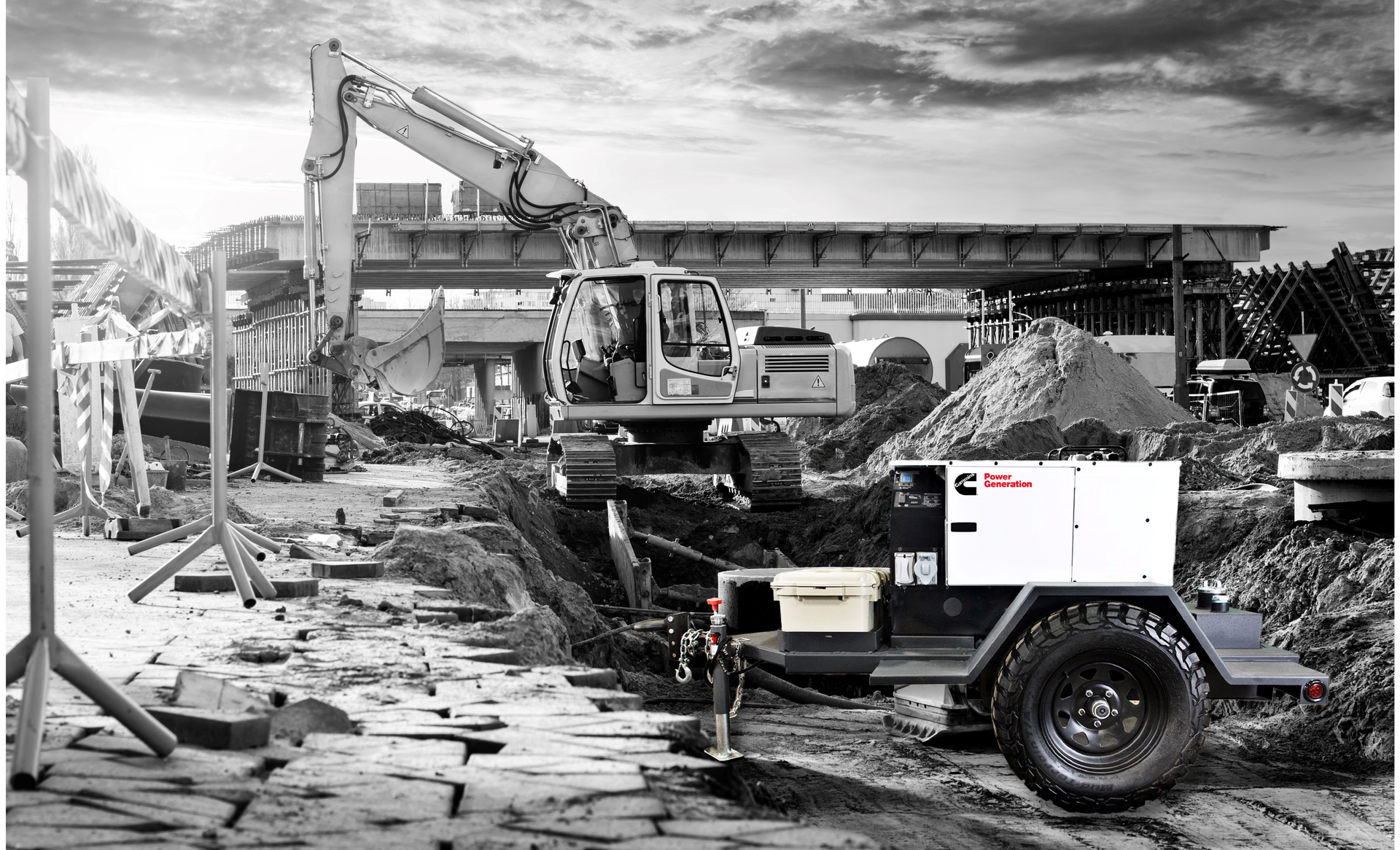The new Cummins C12D6RE (12kW) mobile generator set