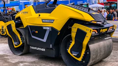 Launched at bauma 2019, BOMAG introduced the ROBOMAG BW154, a fully autonomous tandem roller for asphalt compaction.