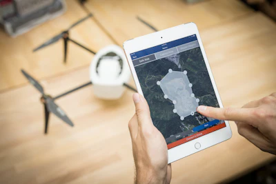 The Kesprey iPad app walks users through determining the area to survey, identifying flight heights to capture data and completing preflight checklist to ensure the mission is safe and compliant. Tap the “take-off” button, and the drone flies the mission autonomously, and returns to the take-off area.