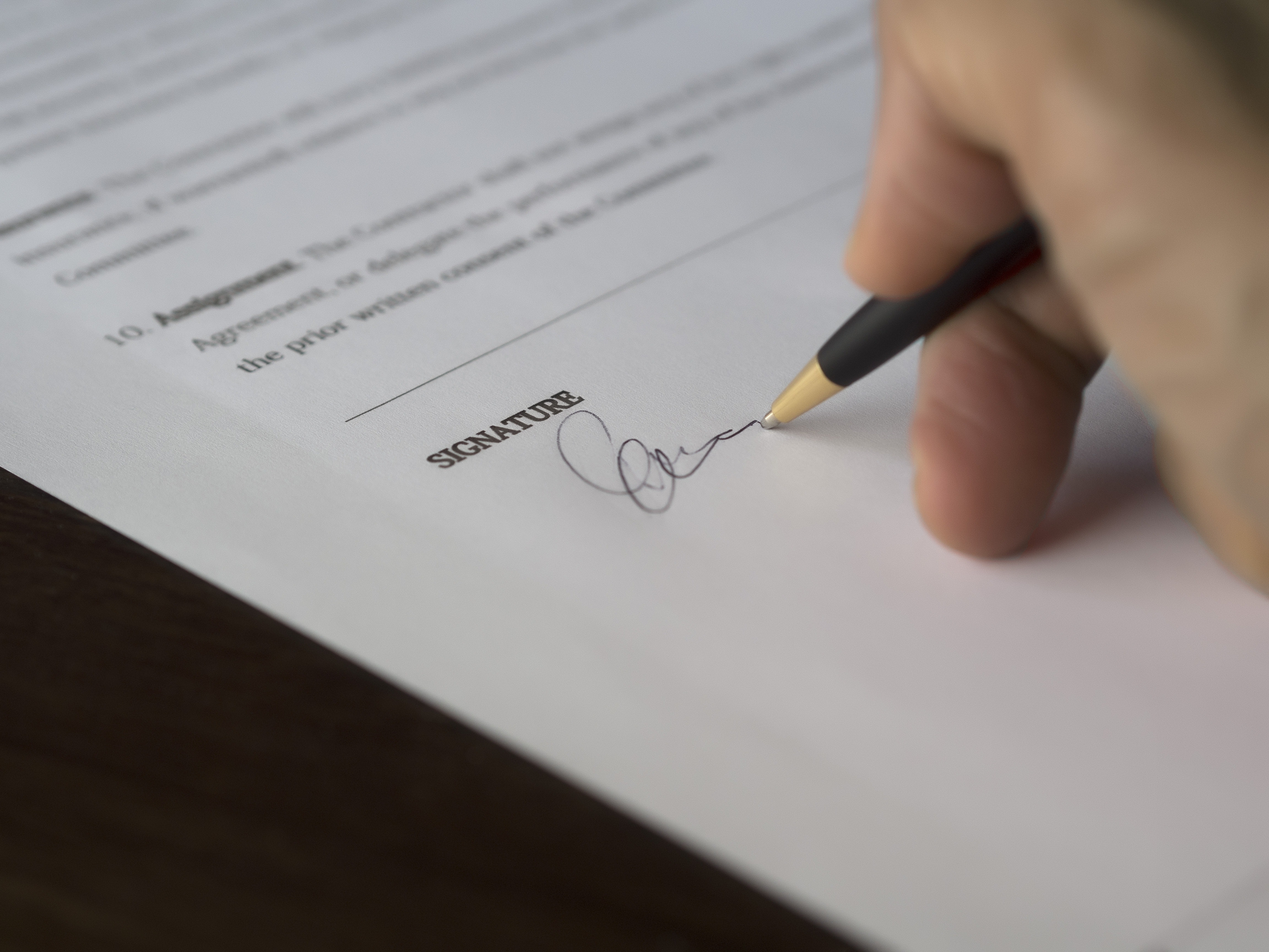Agreement Blur Business Close Up 261621