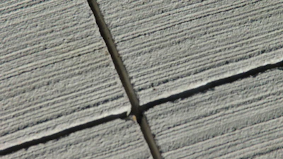 Concrete control joint.
