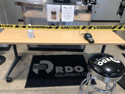 To maintain safety for both employees and customers during the pandemic, dealers like RDO Equipment are offering contact-free payment options.