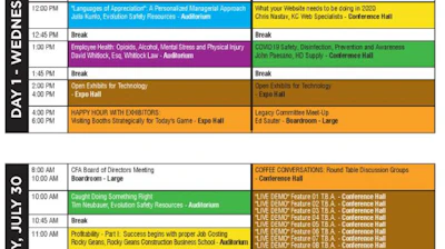 CFA schedule