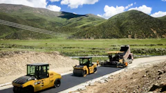 Pneumatic rollers are typically used in an intermediate roller position in an asphalt paving train, and are well suited for obtaining compaction in the tender zone.
