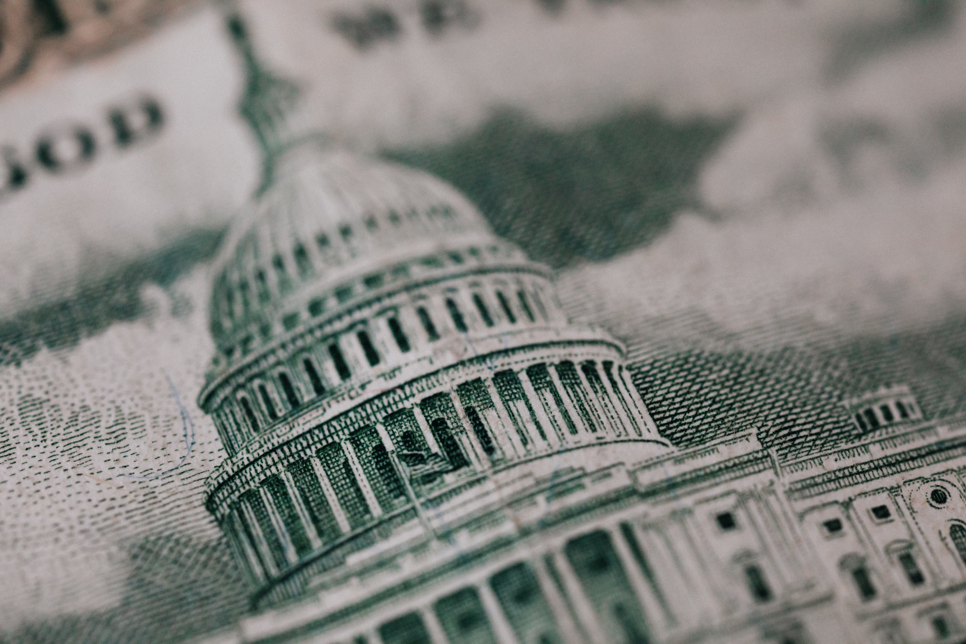 Image Of Old Building On American Banknote 4386157