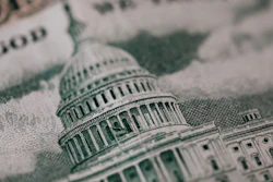 Image Of Old Building On American Banknote 4386157