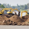 Excavators At Jobsite Freedigitalphotos