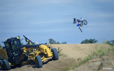 Over the course of six days, the group moved a massive amount of dirt to shape a unique and customized motocross practice course.