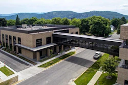 Flathead County South Campus sky bridge in Montana