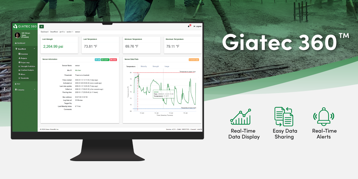 Giatec 360 Screenshot overview