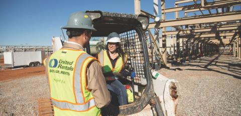 United Rentals Workers Safety Vests