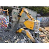 With the Brokk machine Jamba Construction demolished 1,200 cubic yards of concrete and lava, completing 60% of the overall demolition.