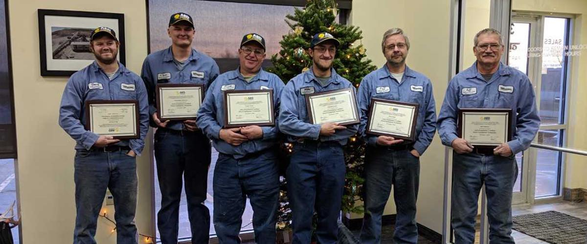 Latest group of AED Certified Technicians at General Equipment in Fargo, ND