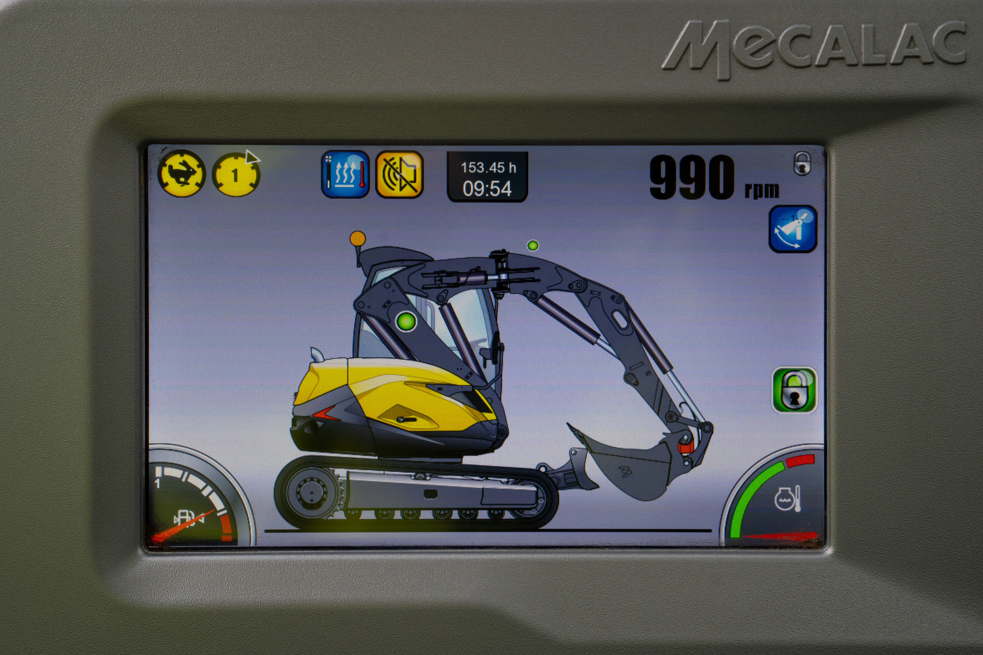 Mecalac offers its innovative “Speed Control” travel speed management system standard on all MCR crawler skid excavator models.