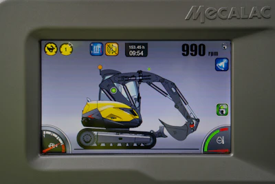 Mecalac offers its innovative “Speed Control” travel speed management system standard on all MCR crawler skid excavator models.